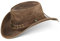 Black Forest Fox Buffalo Bill Herren Damen Western Cowboy Leder Hut Vintage Brown Größe XXL