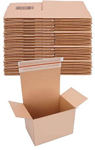 verpacking Automatik Karton 304 x 216 x 130-220 mm höhenvariabel Braun (Außenmaß 310 x 220 x 135-225 mm) VP 50 Versandkartons mit selbstklebendem Deckel (40 Stück)