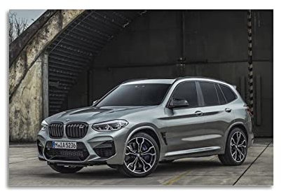 Sportauto-Poster BMW X3 M40 Poster Dekorative Malerei Leinwand Wandposter und Kunstbild Druck Moderne Familienzimmer Schlafzimmer Dekor Poster 40 x 60 cm