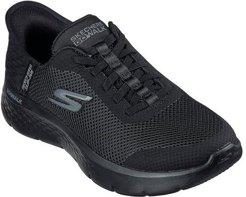 Skechers, Go Walk Flex Grand Entry Donna, Black Textile/Trim, 35.5 EU