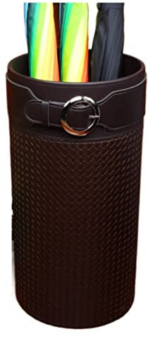 Porte Parapluie Porte-Parapluie en Cuir Porte-Parapluie Seau De Rangement De Parapluie pour Entrée Maison Hôtel Hall Porte-Parapluie Porte-Parapluie Porte-Parapluies (Color : Bruin, Size : 25 * 50cm)