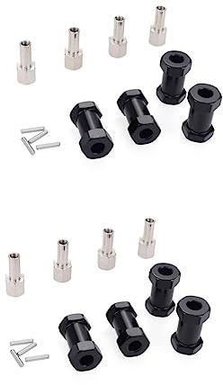 SAFIGLE 2stücke Hub Adapter Für Rc Auto Verlängerung Kompatibel Mit Radachsen Einfache Installation Für Offroad Und Crawler-fahrzeuge