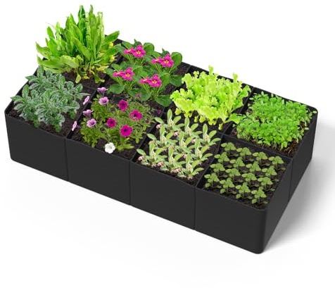 180 * 90 * 30CM Sacchetti per Coltivazione di Piante, Sacchi per Piante, Sacco Piante Giardino Grande Capacità, Vasi Coltivazione Traspiranti Contenitori per Piante Fiori e Ortaggi - 128 Galloni