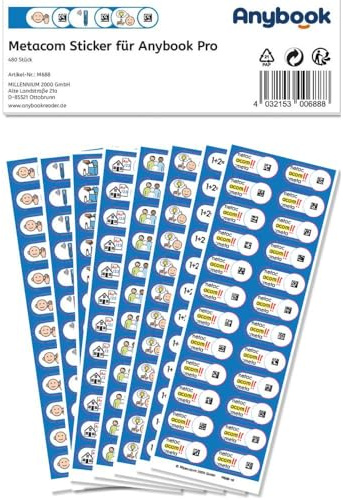 Anybook Pro Sticker Set mit Metacom Symbolen (480 St.)