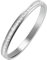 MILAKOO Edelstahl Armreif mit Strasssteinen 6mm Damen Stainless Steel Edelstahl Armschmuck für Party (Silber)