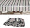 CekoCk Tenda da Sole Retrattile di Ricambio (Senza Telaio) Tenda da Sole Copertura Tenda da Sole Avvolgibile in Tessuto per Esterni 280g 100% Poliestere per Cortile Ponte(Size:2.5x2m,Color:Righe)
