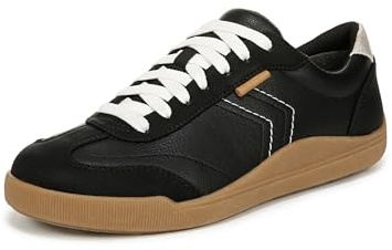 Dr. Scholl's Women's Be True Lace Up Sneaker Sneaker Black Pebbled 8 M