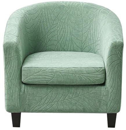Sesselbezug Stretch Sesselschoner 2 Stück Sesselhusse Stretch Sesselüberwurf für Tullsta Stuhl Cocktailsessel Schonbezüge Matcha Grün