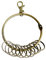 HDGSAFD 1 porte-clés, grand porte-clés, anneau divisé, porte-clés, organisateur de clés, porte-clés, porte-clés antique, porte-clés vintage, bronze, 8,5 cm