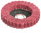 MiJunHD 4inch 100mm Nylon Fiber Flap Disc, Red 320 Grit Abrasive Buffing Sanding Wheel Grinding Scouring Pad for Angle Grinder Polishing Tool (Bore diameter:16mm,1Piece)
