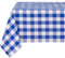 DWCN Nappe Rectangulaire à Carreaux Tissu 140x200cm pour l'extérieur Lavable Résistant aux Intempéries Contre Les Taches Imperméable Pique-Nique Salle à Manger Jardin Fêtes Mariages, Bleu et Blanc
