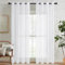 MRTREES Cortina Cocina 140 x 220 cm, Cortinas Blancas Cortinas de Cocina Modernas Baratas translucidas 2 Piezas