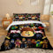 PYTRARTY Rob-lox BettwäSche 135x200 Kinder，Rob-lox Kinder BettwäSche Set 3 Teilig，Enthalten 1 Reine Rob-lox Bettbezug mit Reißverschluss und 2 80x80cm KissenbezüGe，Geeignet für Jungen und MäDchen