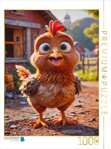 CALVENDO Puzzle Der Hahn als Kücken | 1000 Teile Lege-Größe 64 x 48 cm Foto-Puzzle für glückliche Stunden