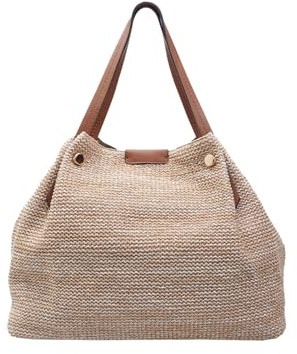 BATA Shopper da donna in rafia naturale elegante e capiente