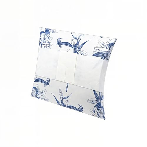 Ashes Urn for Water Burial Biodegradable Cremation Ashes Journey Urn Blue White Lily