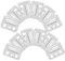 VILLCASE 100pcs Boucles Suspendues Pour Mur En Métal Mural Panneau Mural Pince Pour Les Meubles De Panneau Mural Intégrés Pièce De Fixation De Meubles Pour Les Murs En Bambou
