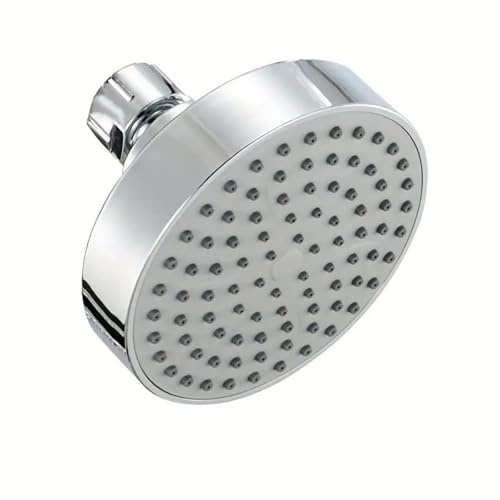 Universal Showerhead, Rainfall Showerhead, Wall-Mounted/Built-in Design, High-Pressure Water-Saving, Bathroom Installation Twist Connection is Simple and Convenient (Silvery)