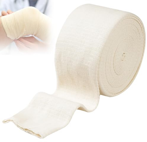 Elasticated Tubular Bandage Comfort Support Bandage Washable Sprain Bandages Stockinette Sleeve for Arm Legs Knees 6.5cm x 5m
