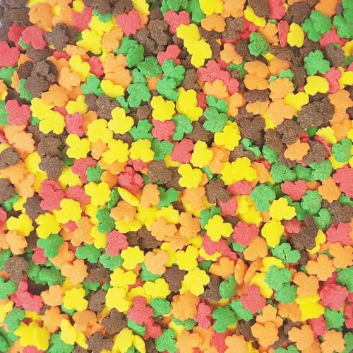 Essbare Süßigkeiten 105g Farbige Ahornblätter Zuckerstreusel Kuchen Cupcake Topper Dim Sum Brot Eiscreme Dekoration Kuchen Streuen