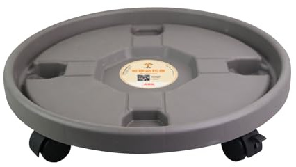 Raypontia 36CM Rollender Pflanzenständer, Rädern Pflanzenroller, Rolling Plant Stand, Runder Rollwagen Für Pflanzen, Schwere Blumentopf-Untersetzer, Pflanzenwagen Mit Rädern, Pflanzenbeweger