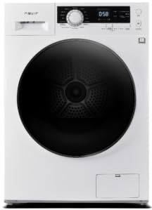 Lavadora Nevir NVR-4744 Inverter, 8 kilos, 1400 BC, PANTALLA DIGITAL, Puerta XXL negra, 595 x 850 x 565 mm.