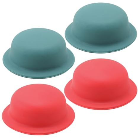 NUOBESTY Lot De 4 Poignées De Couvercle De Casserole En Silicone Bouton De Remplacement Antidérapant Résistant À La Chaleur Poignée Universelle Pour Couvercles De Casseroles 2.76 in