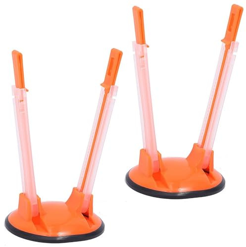 2 PCS Freezer Bag Holder Stand, Baggy Racks, Baggy Rack Holder for Food Prep Bag, Bag Stand for Freezer Bags, for Plastic Bags(Orange Color 18 * 10.3cm)