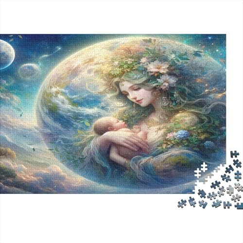 Dreamlike Planet Mother 1000pcs Paper Puzzle for Adults Thick Eco-Friendly Space Earth Jigsaw Educational Wall Decor 70x50cm/1000pcs