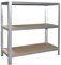 Shelf Creations Basic Schwerlastregal 90 x 40 x 100 cm mit 3 Böden Stecksystem aus Metall verzinkt: Metallregal geeignet als Kellerregal, Lagerregal, Archivregal, Ordnerregal, Werkstattregal