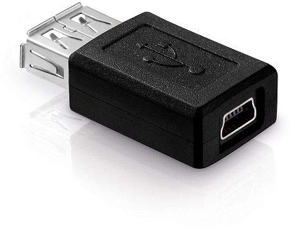 CABLEPELADO Adattatore Mini USB 5 Pin Femmina a USB Tipo A Femmina | Velocità di trasferimento fino a 480 Mbps | Compatibile con telefoni cellulari e PC.
