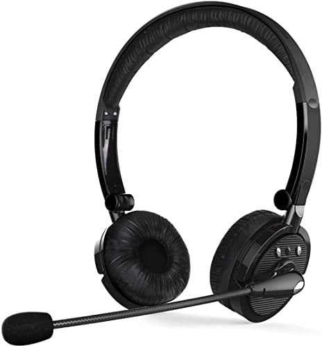 Auriculares Bluetooth con micrófono, con cancelación de Ruido, Auriculares Bluetooth inalámbricos, Manos Libres, Auriculares con micrófono de Pluma para iPhone, teléfono de Oficina