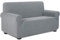 TIANSHU Sofabezug 2 sitzer, Stretch Spandex Couchbezug Sesselbezug Elastischer Antirutsch Stretchhusse Weich Stoff,Jacquard-Stretch-Sofabezug, Schonbezug für Sofa-Sofahalter(Hellgrau)