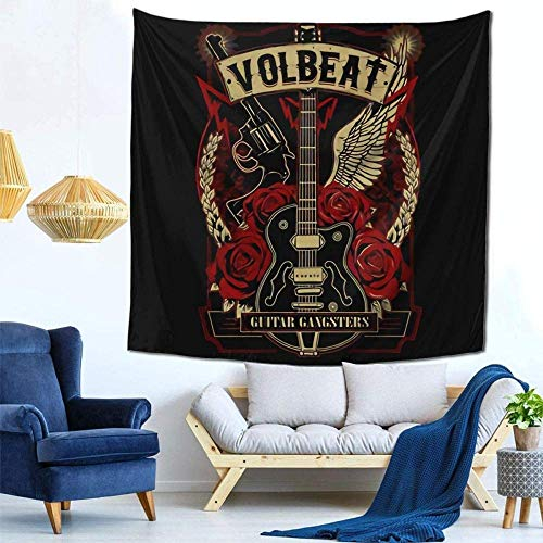 ZEDWENT Wandteppich Dekoration,Volbeat Art Decor für Bettwäsche 59 x 59 Zoll