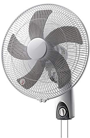 FOOSKOO Wall Mounted Fan 16-inch 3-speed High-power 60-watt Electric Shaking Silent Head Household And Commercial Industrial Wall Fan
