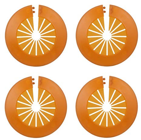 4 pièces Cache tuyau radiateur, Finition plancher en bois stratifié, clips tuyau collier tuyau chauffage radiateur d'eau pour décoration de tuyau de 15 mm/0,6 pouce de diamètre ( Size : 15-45 yellow )