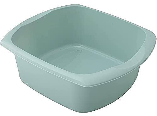 Galleries Rectangular Plastic Large Washing Up Bowl 9.5 Litre Size (Duck Egg)