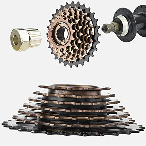 Alvinlite Kassetten 7-Fach, Fahrrad Schraubkranz 7-Fach, Zahnkranz für Mountainbikes Rennräder Falträder Fahrradteil