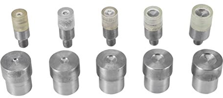 Stuurvnee 5 Sets Double Rivets Dies(5mm/6mm/8mm/10mm/12mm)