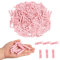 KIMOBER Mollette in legno da 4,5 cm, colore rosa, mollette per appendere foto, lavori con la carta, 100 pezzi