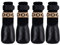 Avaner Pfotenschutz Hundeschuhe 4pcs Outdoor Sportschuhe Hundesocken wasserdichte Hundestiefel mit Anti-Rutsch Sohle Regenschutz Hundeschuhe Schwarz für KLEINE MITTELGROSSE Hunde Katzen (Größe XL)