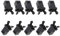 SMELEYOU Serrure à bac à couvercle tactile, Verrou pour poubelle avec couvercle, Noir, Plastique, Plastique/100%, Durable, Nettoyage et hygiène, 1 centimeters x 1 centimeters