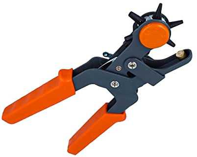 Lochzange für Gurtlöcher, 6 Größen für Löcher in Leder, Kunststoff