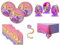 Disney Princess Tangled Rapunzel Party Pack includes Lunch Plates, Napkins, Table Cover, Centerpieces, Stickers (Bundle for 16)