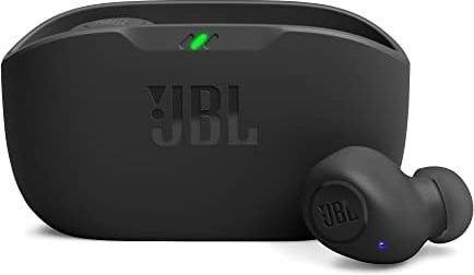 JBL Wave Buds – Kabellose In-Ear Ohrhörer mit IP54 und IPX2 Wasserdichtigkeit – Kraftvoller Bass und 32 Stunden Akkulaufzeit – Schwarz