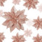 Chunyin 36 Stück Weihnachten Glitzer Weihnachtsstern Blumen Magnolie Künstlicher Weihnachtsstern Weihnachtsschmuck Blumen mit Clips Blumen Ornamente für Weihnachtsbaum Kranz, 3 Größen (Rose Gold)
