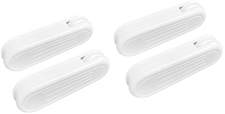 HASAYAKI Pesi per corde per tende, 4 pendenti in plastica con cordino per tende verticali e tende - Bianco