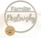 Birdart Box® Personalisierter Türkranz aus Holz – DIY Türkranz mit Namen, Familienschild für Haustür (25cm Durchmesser)