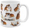 MUGBREW Tasse à café personnalisée avec votre nom ou texte, cadeau personnalisé pour Noël, anniversaire, anniversaire de mariage, tasse à café en céramique de 325 ml, motif bouledogue anglais drôle et