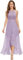 Dressystar Damen Abendkleider Elegant für Hochzeit Brautjungfernkleider Lang Chiffon Ärmellos Spitzenkleid Lavendel XL